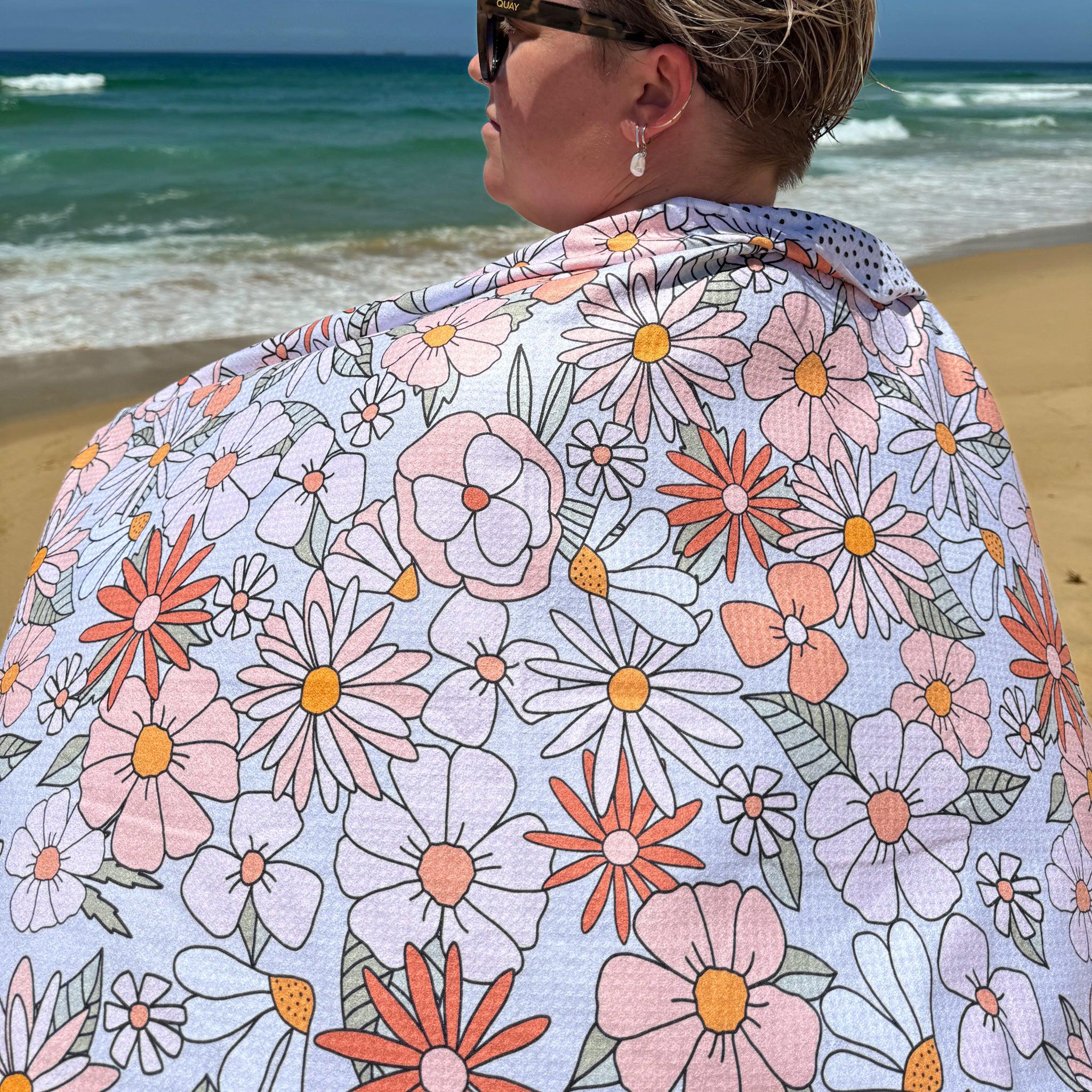 Sand-Free Towel - Boho Blooms