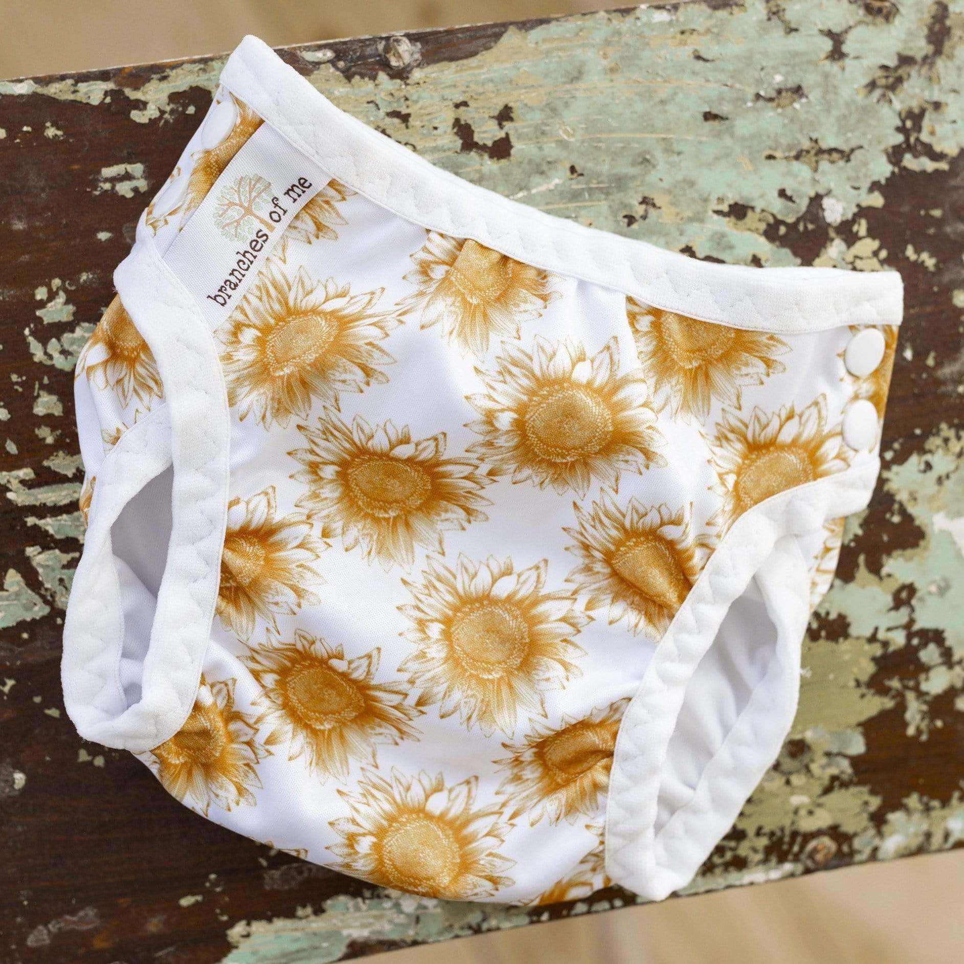 Classic Sunflowers Swim Nappy