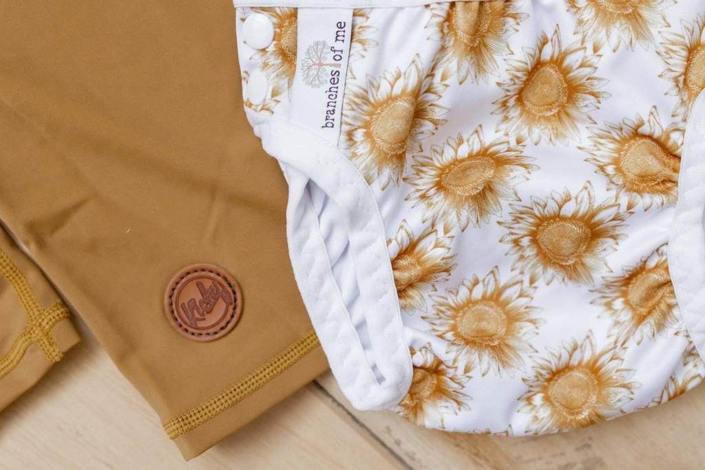 Classic Sunflowers Swim Nappy